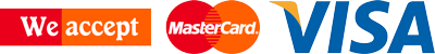 We accept Visa & MasterCard
